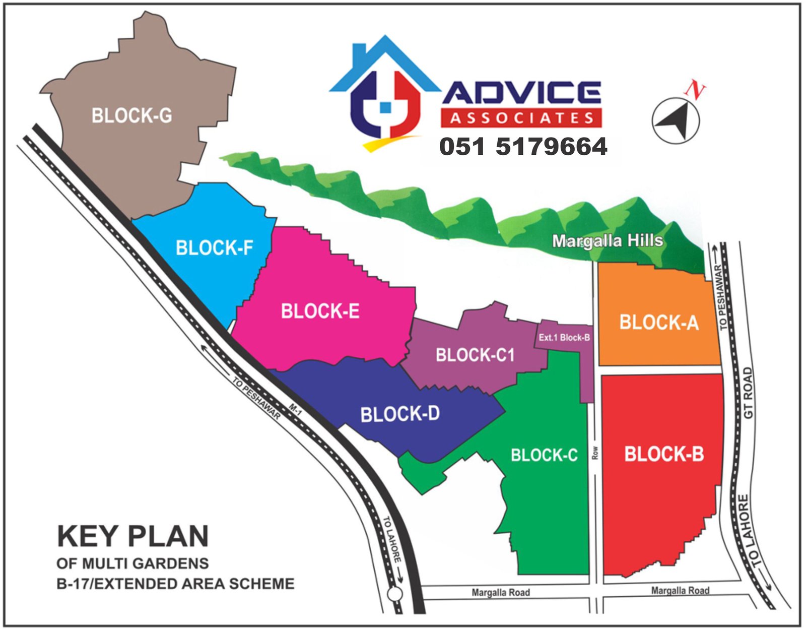 B17 Map | B-17 Islamabad Map